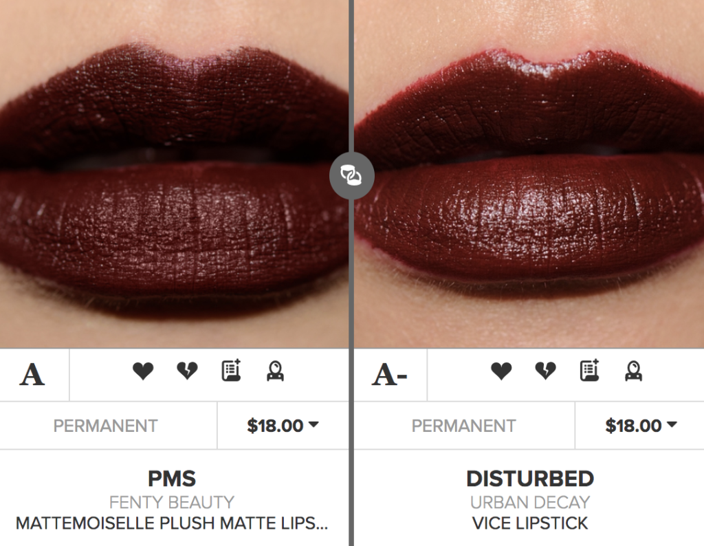 Fenty Beauty Griselda Mattemoiselle Plush Matte Lipstick Dupes