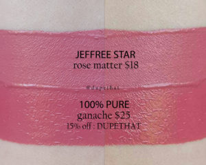 Jeffree Star Rose Matter Velour Liquid Lipstick Dupes