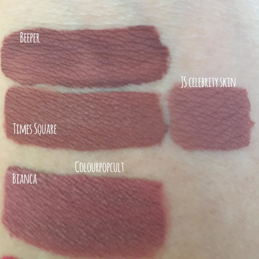 Jeffree Star Celebrity Skin Velour Liquid Lipstick Dupes