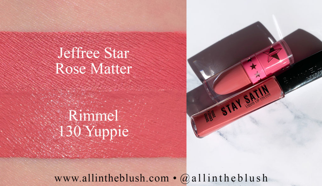 Jeffree Star Rose Matter Velour Liquid Lipstick Dupes