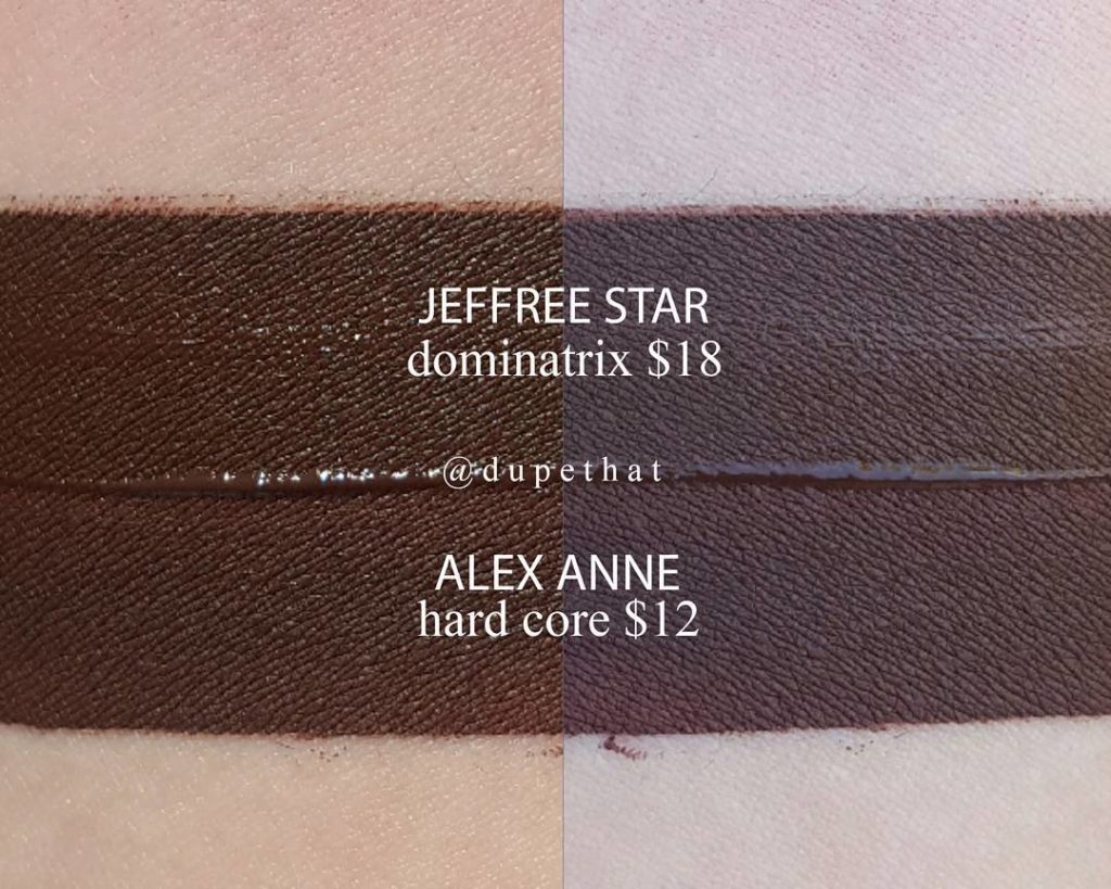 Jeffree Star Dominatrix Velour Liquid Lipstick Dupes ($10 & Under)