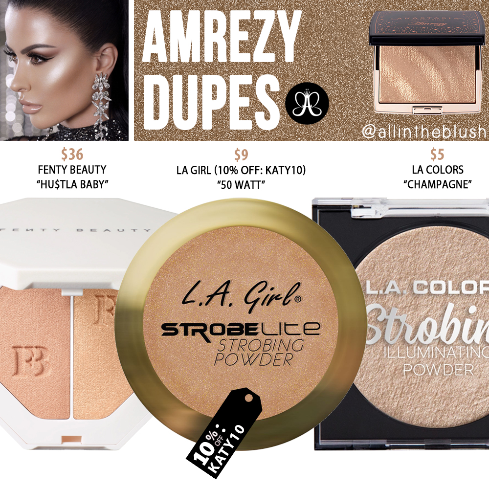 Anastasia Beverly Hills Amrezy Highlighter Dupes