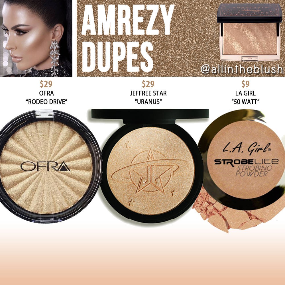 Anastasia Beverly Hills Amrezy Highlighter Dupes