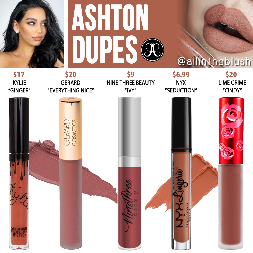 Anastasia Beverly Hills Ashton Liquid Lipstick Dupes