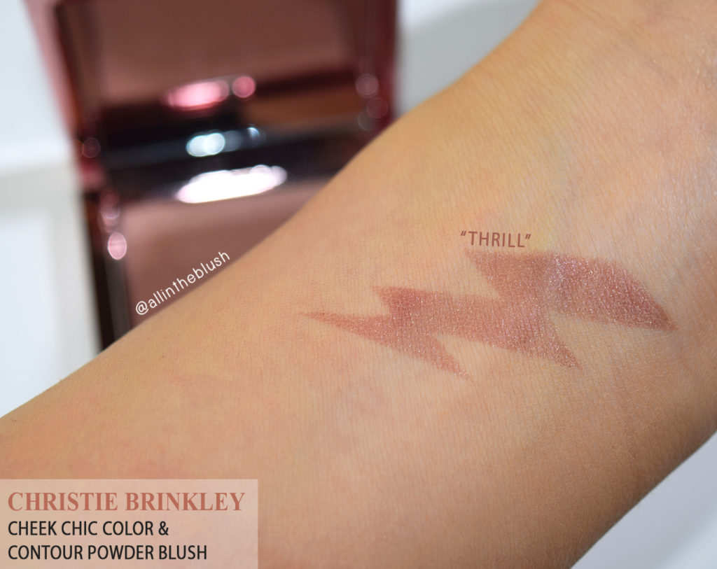 Cheek Chic Color & Contour Powder Blush in Thrill Swatch