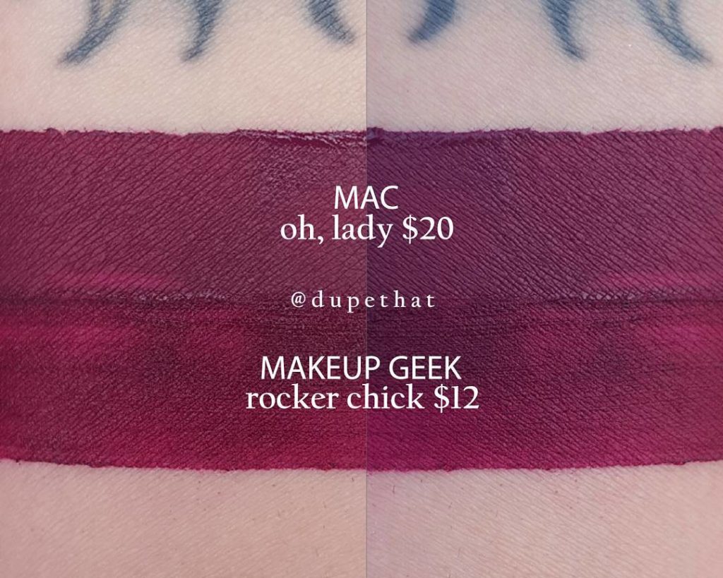 MAC Oh, Lady Retro Matte Liquid Lipcolour Dupes