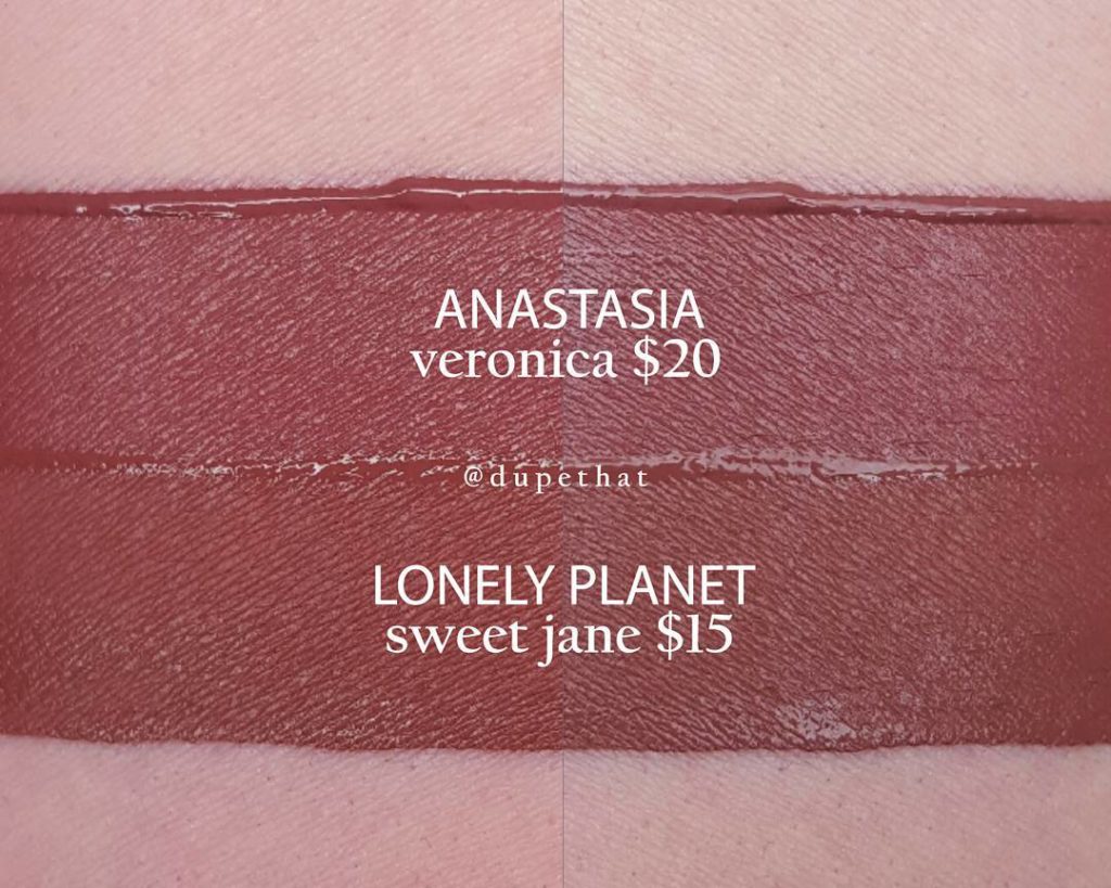 Anastasia Beverly Hills Veronica Liquid Lipstick Dupes