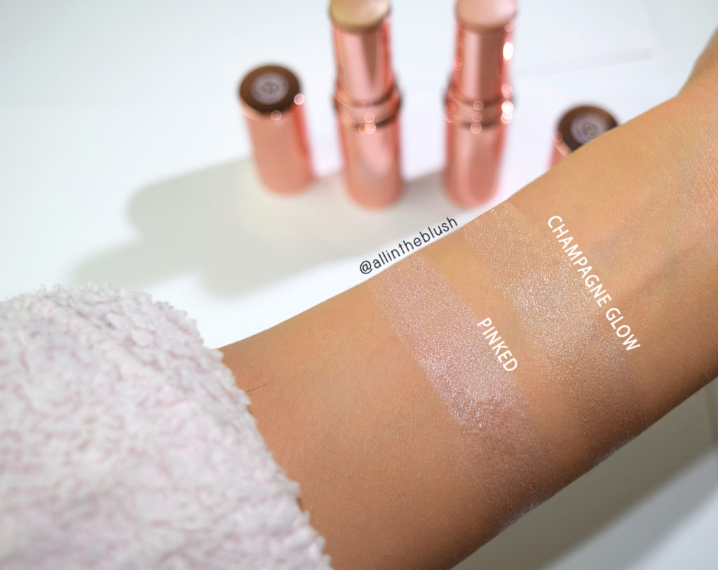 christie brinkley Strobe Show Glow Stick Highlighter in Champagne Glow & Pinked
