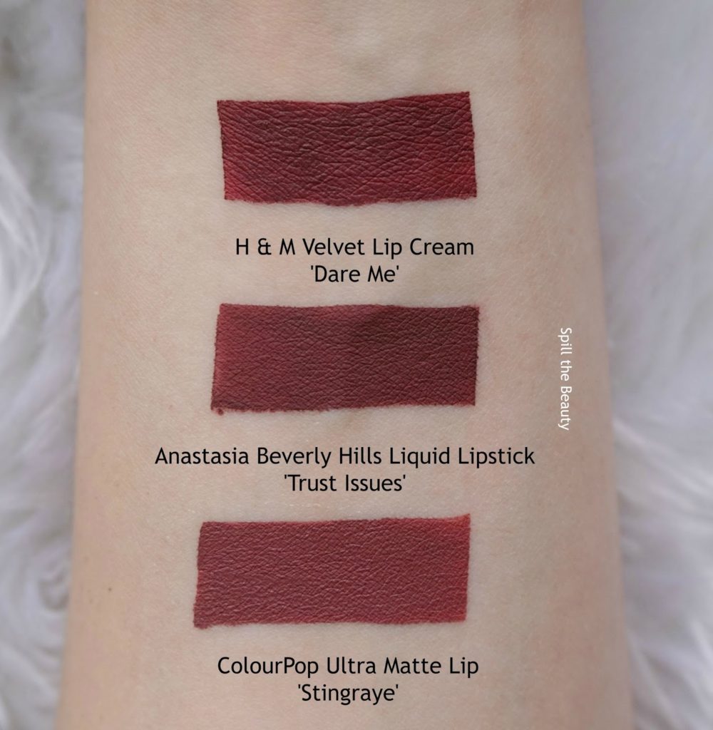Anastasia Beverly Hills Trust Issues Liquid Lipstick Dupes