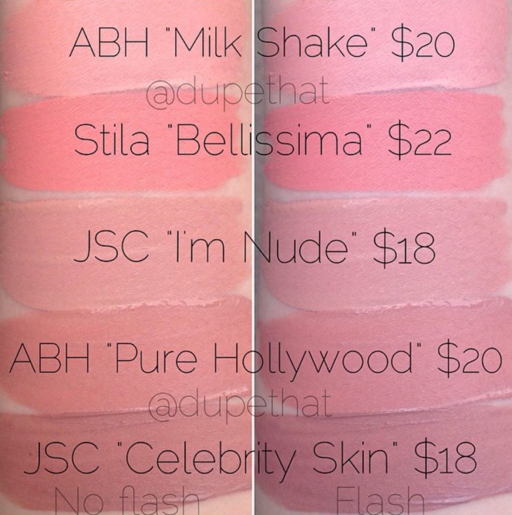 Anastasia Beverly Hills Milkshake Liquid Lipstick Dupes