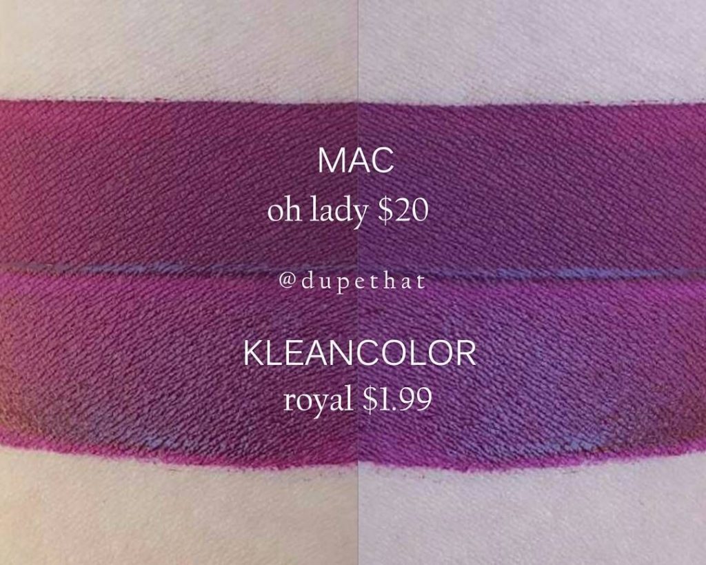 MAC Oh, Lady Retro Matte Liquid Lipcolour Dupes