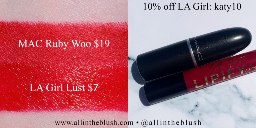 MAC Ruby Woo Lipstick Dupes