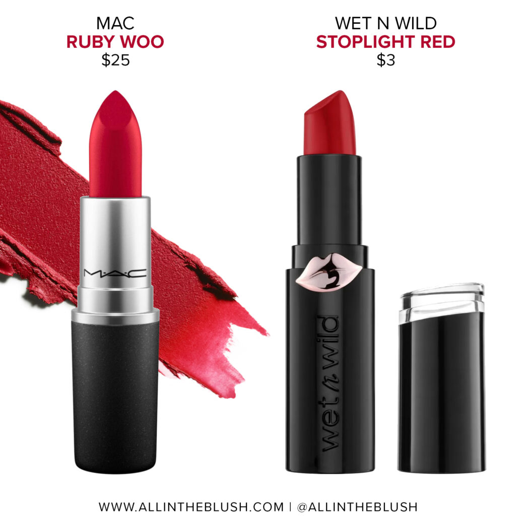 MAC Ruby Woo Lipstick Dupes