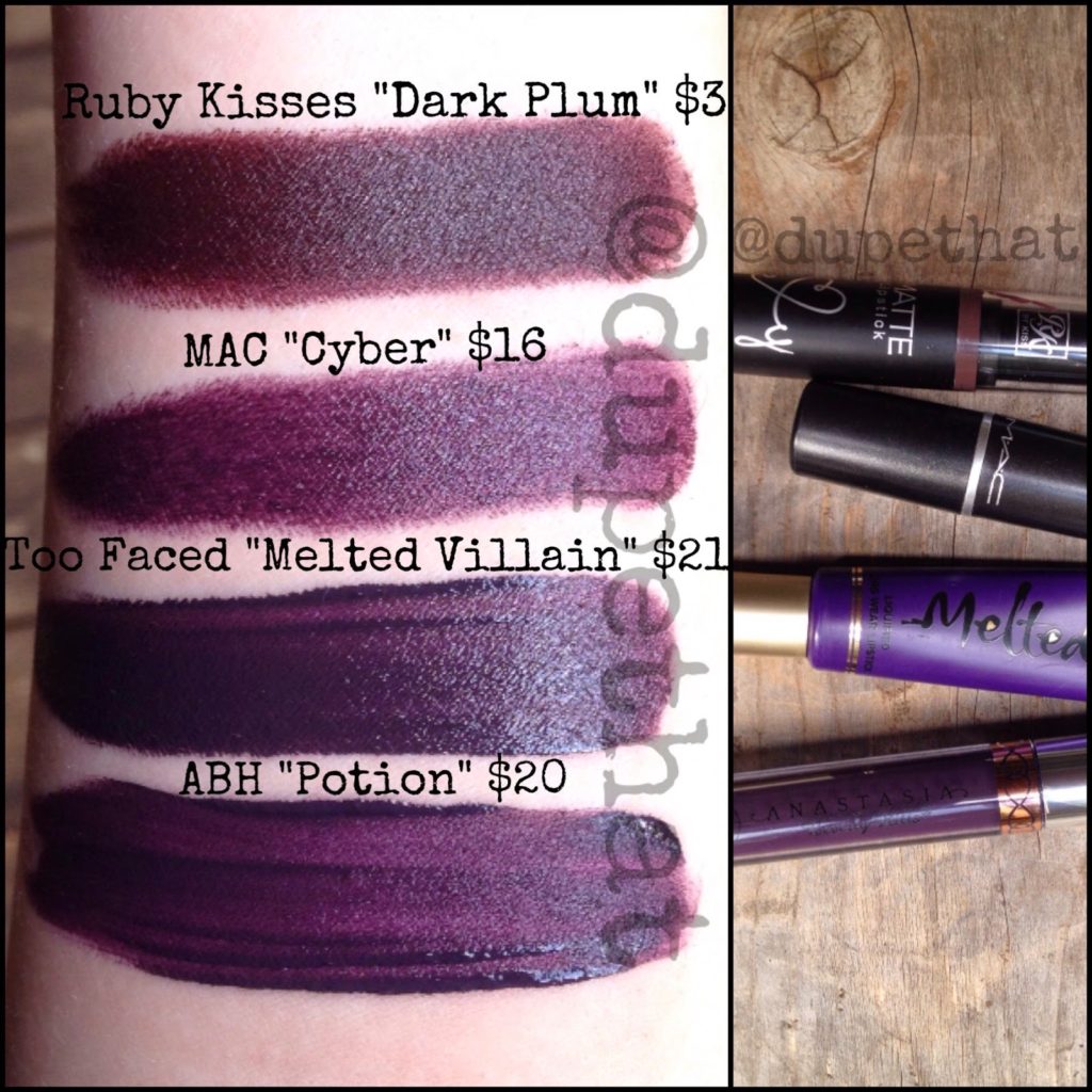 Anastasia Beverly Hills Potion Liquid Lipstick Dupes
