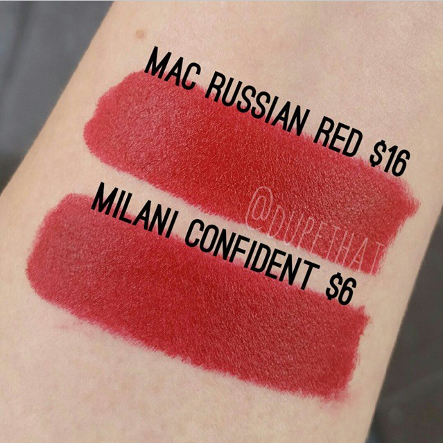 MAC Russian Red Lipstick Dupes. 