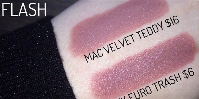 MAC Velvet Teddy Lipstick Dupes