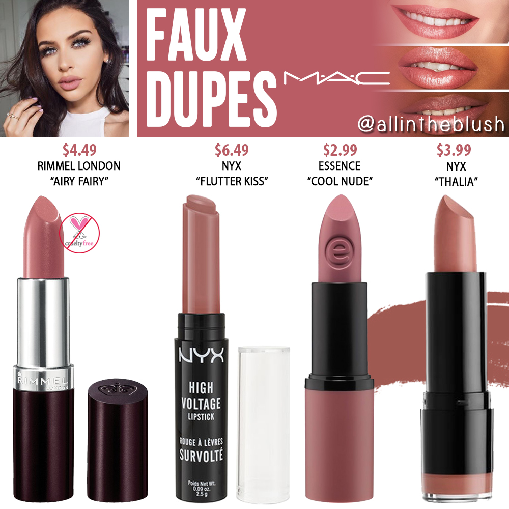 Mac Faux Lipstick Dupes All In The Blush