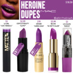 MAC Heroine Lipstick Dupes