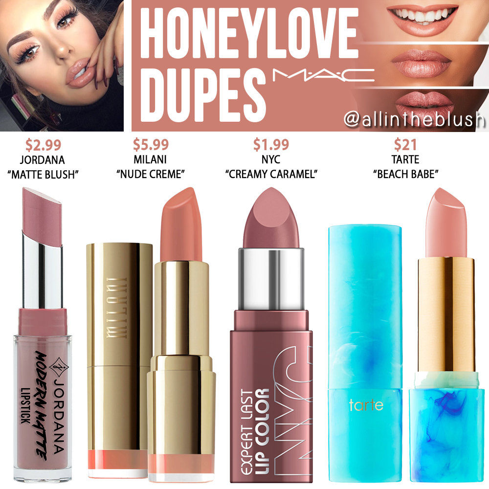 Spiksplinternieuw MAC Honeylove Lipstick Dupes - All In The Blush NY-05