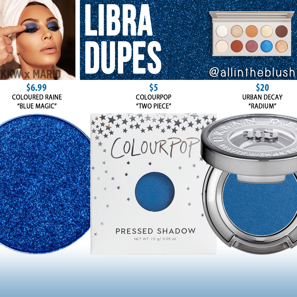 KWW Beauty x Mario Libra Eyeshadow Dupes