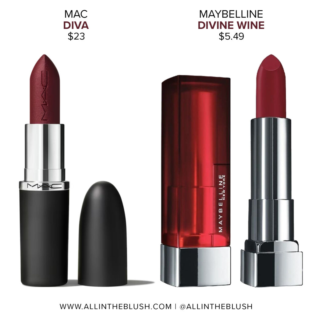 MAC Diva Lipstick Dupes