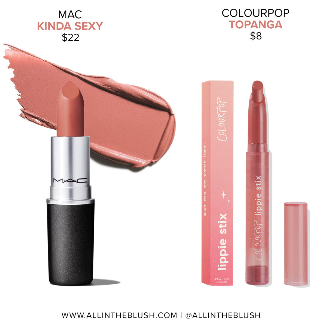 MAC Kinda Sexy Lipstick Dupes