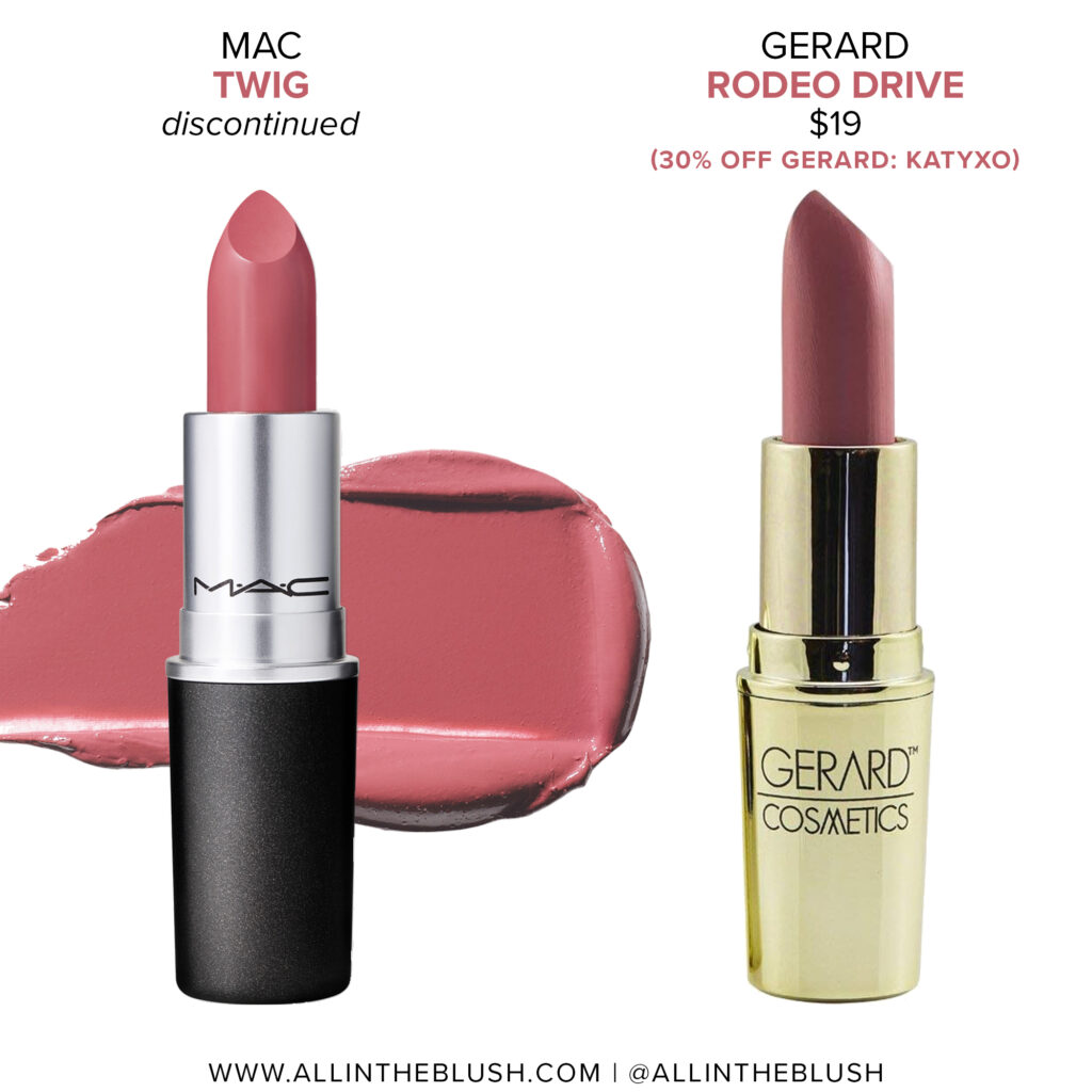 MAC Twig Lipstick Dupes