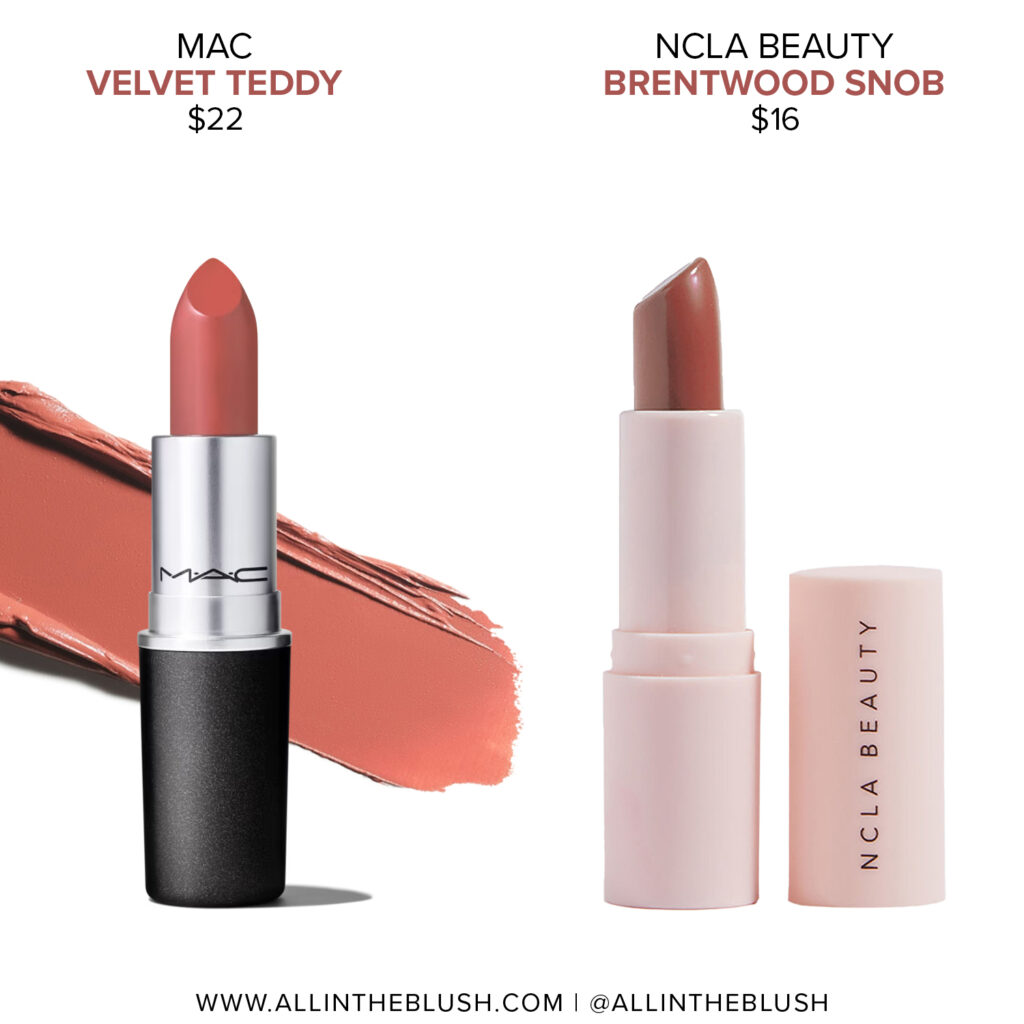 MAC Velvet Teddy Lipstick Dupes