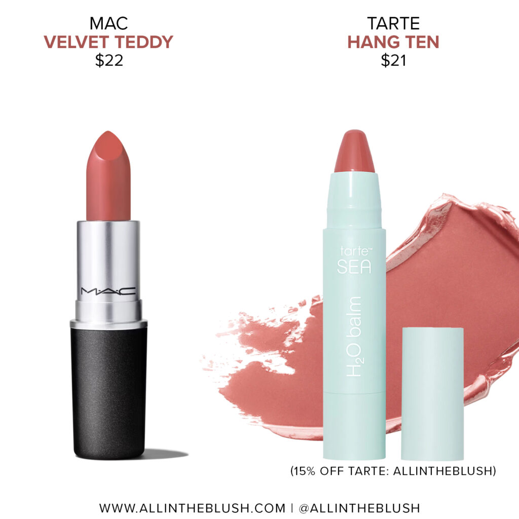 MAC Velvet Teddy Lipstick Dupes