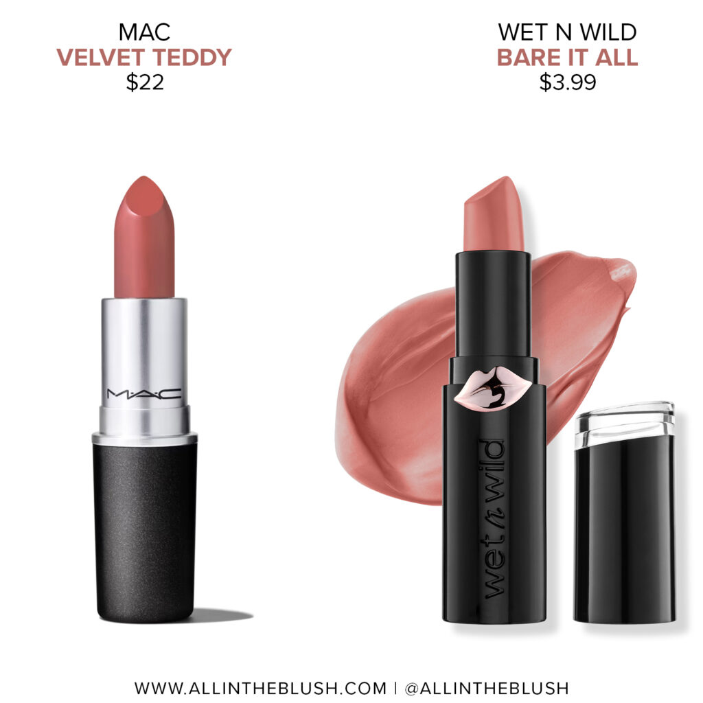 MAC Velvet Teddy Lipstick Dupes