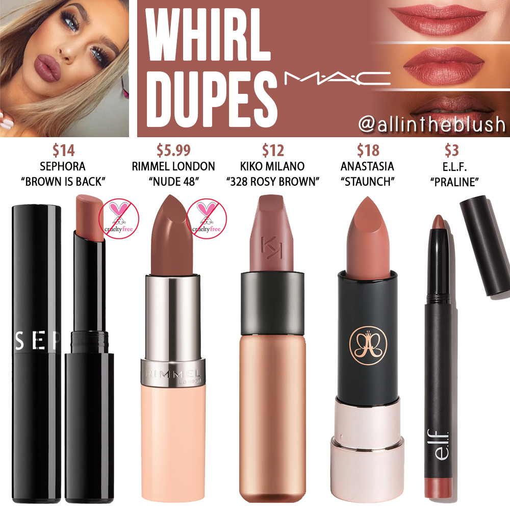 Continue reading "MAC Whirl Lipstick Dupes"