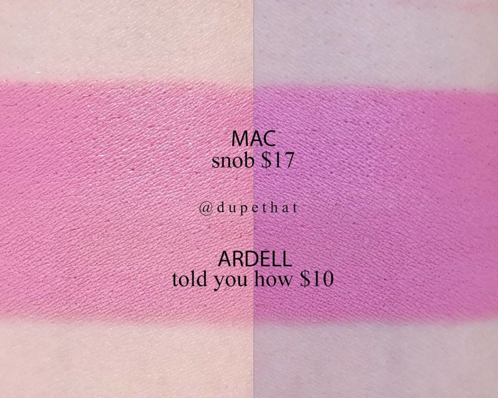 MAC Snob Lipstick Dupes