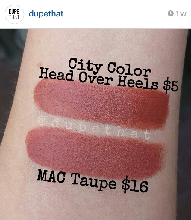 MAC Taupe Lipstick Dupes