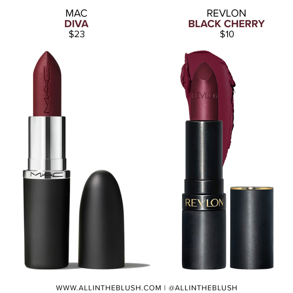 MAC Diva Lipstick Dupes