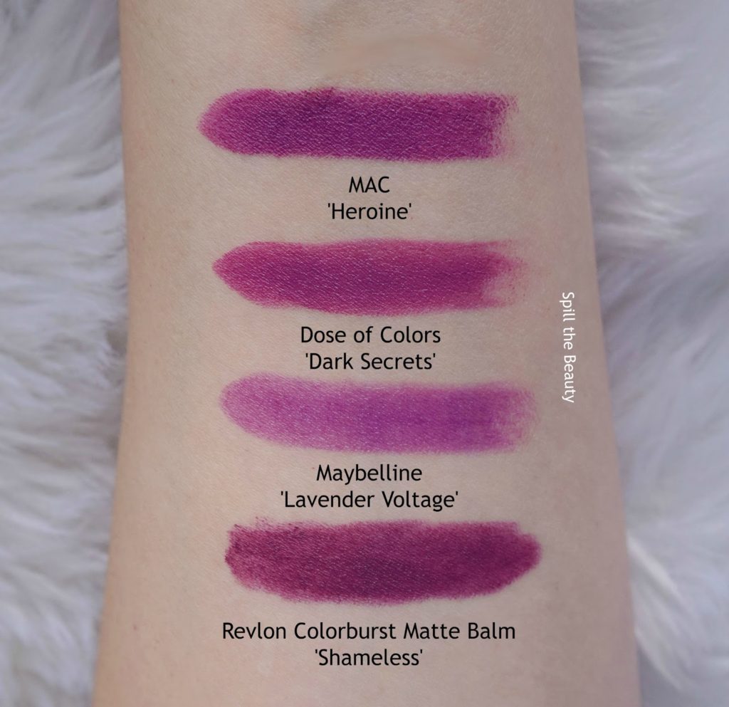 MAC Heroine Lipstick Dupes