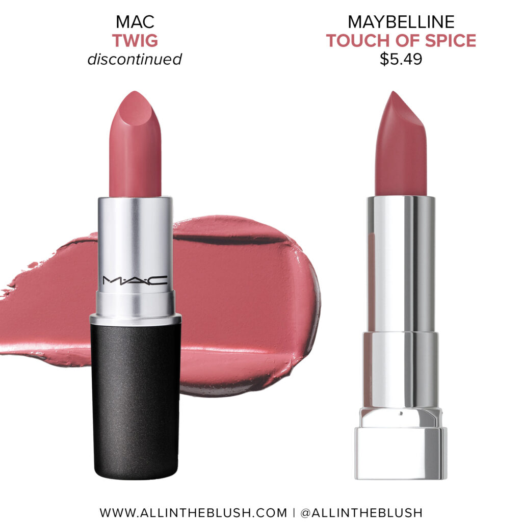 MAC Twig Lipstick Dupes