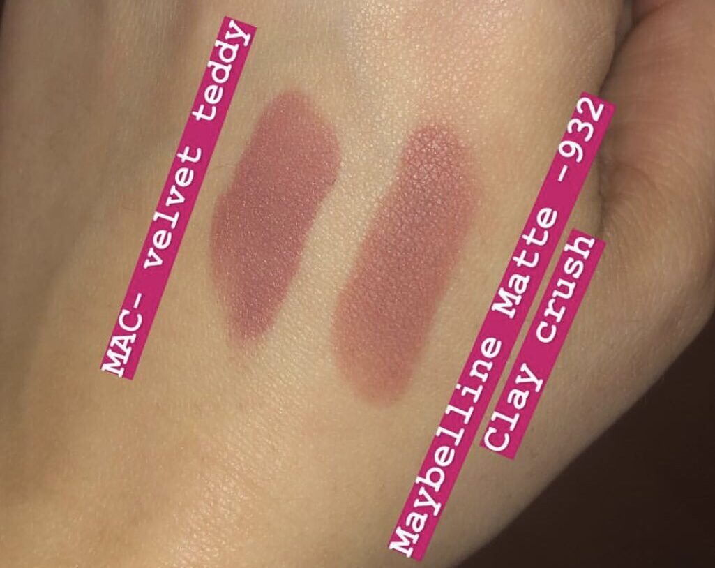 MAC Velvet Teddy Lipstick Dupes