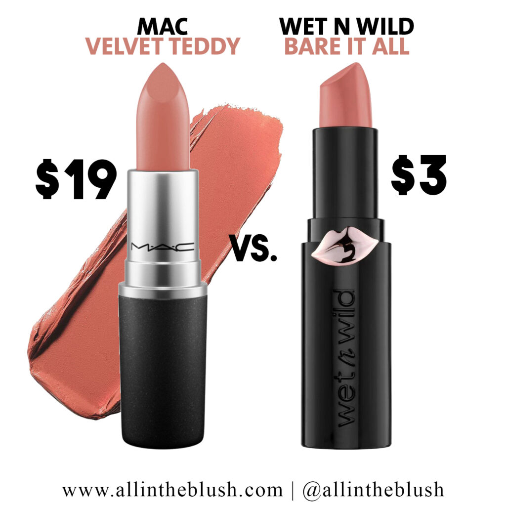 MAC Velvet Teddy Lipstick Dupes