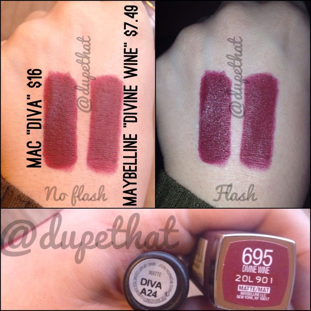 MAC Diva Lipstick Dupes