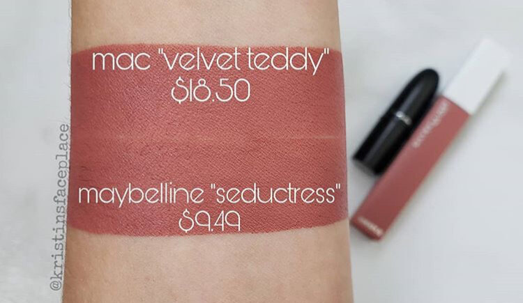 MAC Velvet Teddy Lipstick Dupes