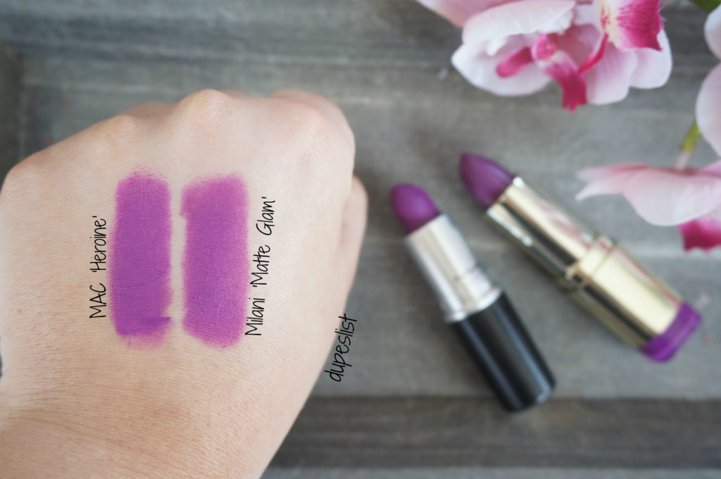 MAC Heroine Lipstick Dupes
