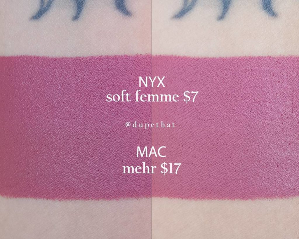 MAC Mehr Lipstick Dupes