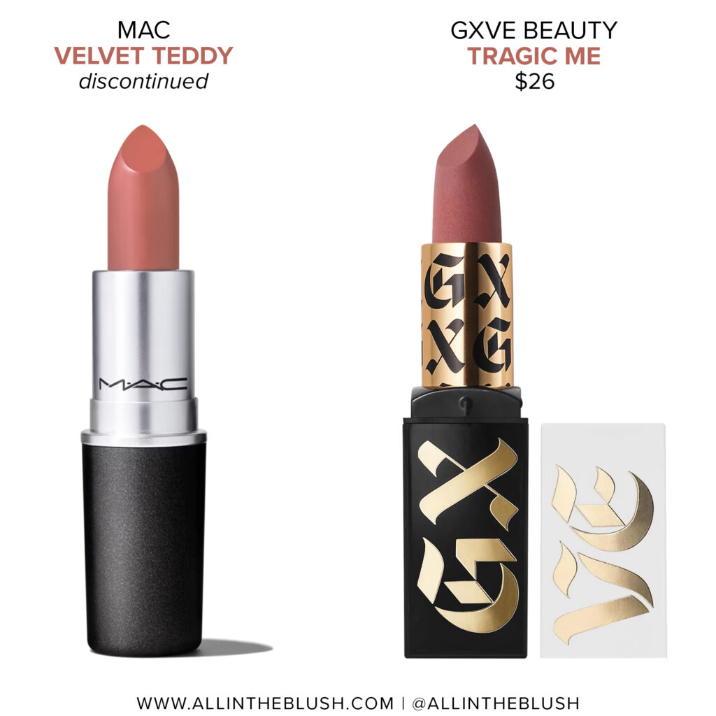 MAC Velvet Teddy Lipstick Dupes