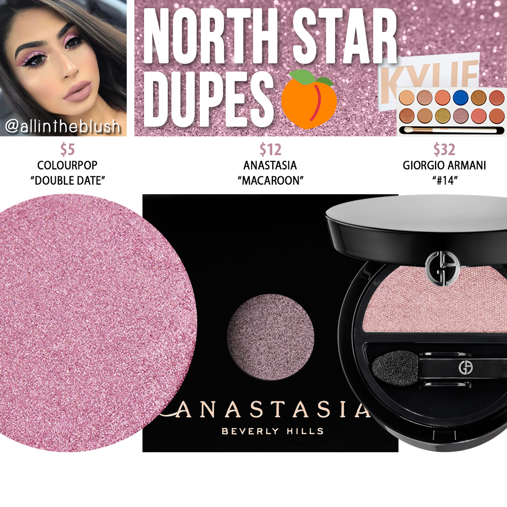 Kylie Cosmetics North Star Eyeshadow Dupes [Royal Peach Palette]