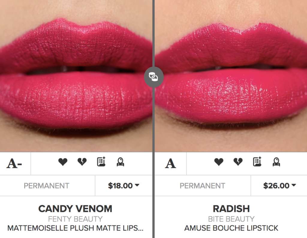 Fenty Beauty Candy Venom Mattemoiselle Plush Matte Lipstick Dupes