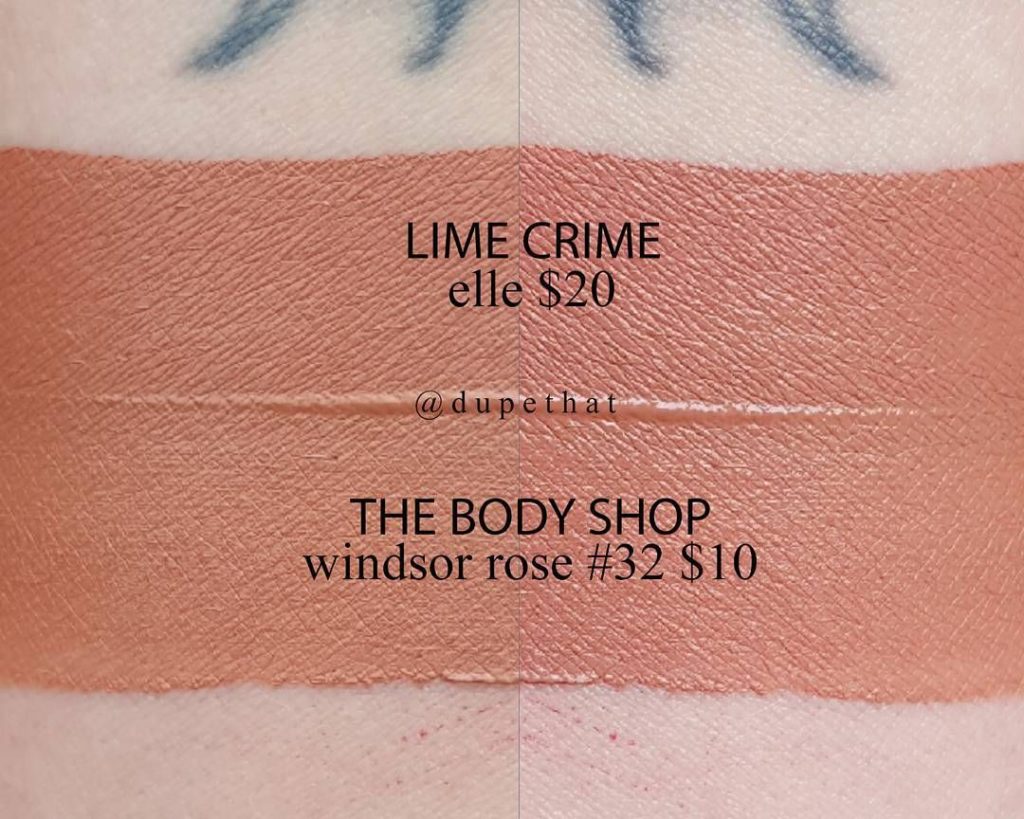 Lime Crime Elle Velvetine Dupes
