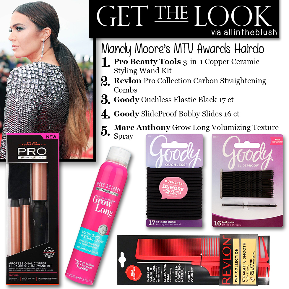 Get the Look: Mandy Moore's MTV Movie Awards '18 Hairdo - All In The Blush