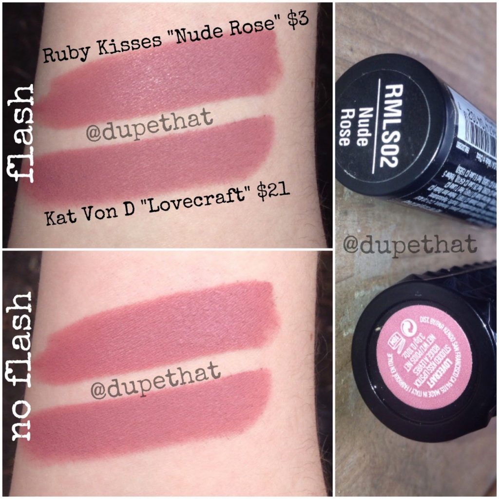 Kat Von D Lovecraft Studded Kiss Crème Lipstick Dupes