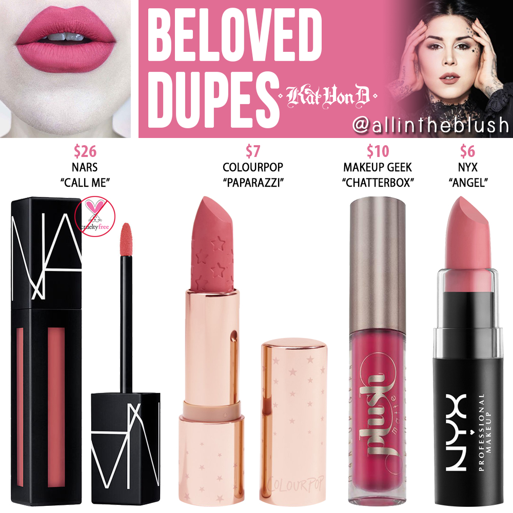 Kat Von D Beloved Everlasting Liquid Lipstick Dupes