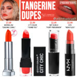 Kylie Cosmetics Tangerine Lipstick Prediction Dupes